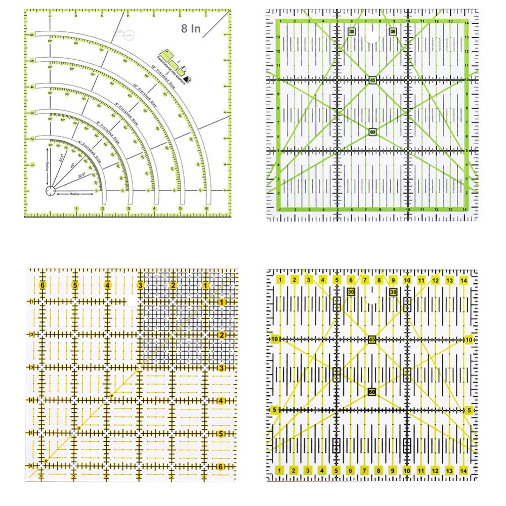 

Hand Art DIY Patchwork Ruler Multifunctional Crafts Sewing Needle Tools Foot Seam Ruler Splicing Scrapbook DIY Sewing Tool