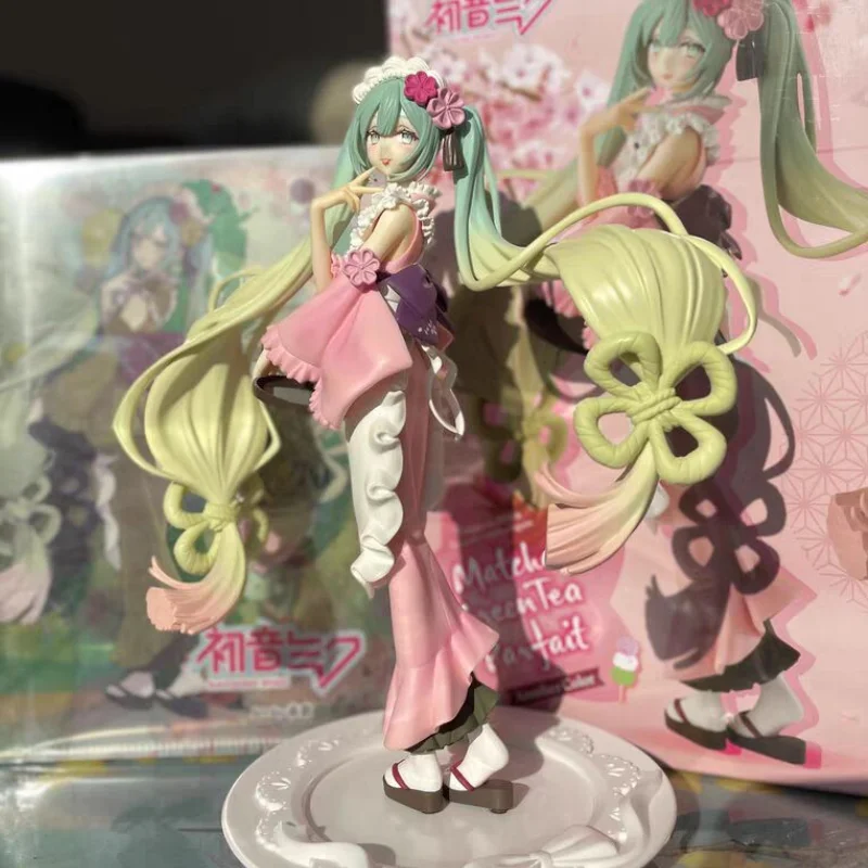 

Furyu Vocaloid Hatsune Miku Matcha Ice Cream For Dessert 20cm Original Anime Figur Action Figures Collection Model Toys In Stock