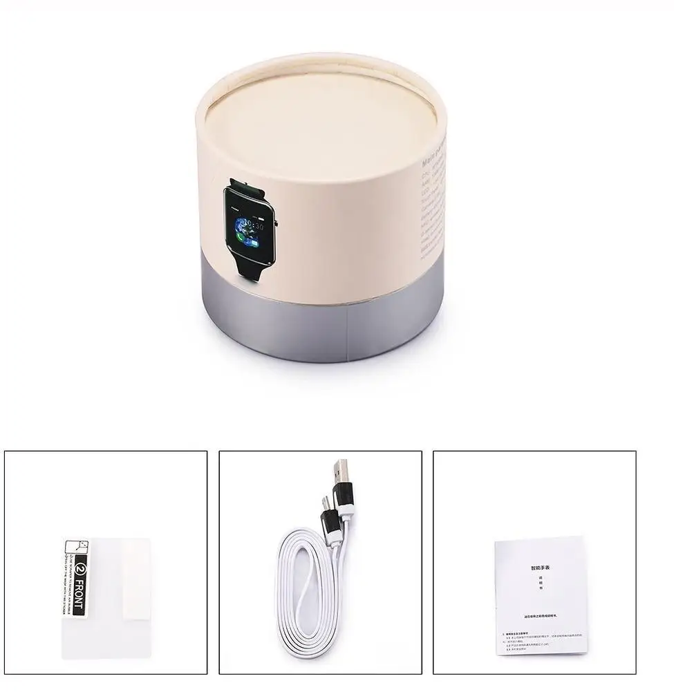 Смарт-часы Q18 мужские совместимые с Bluetooth сенсорный экран большая батарея