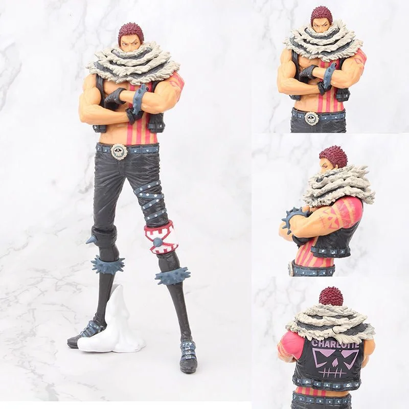 

Anime One Piece Figure Charlotte Katakuri King of Artist Action Figure PVC Model Toy Gift Zoro Sanji Ace Luffy Fighter 25cm