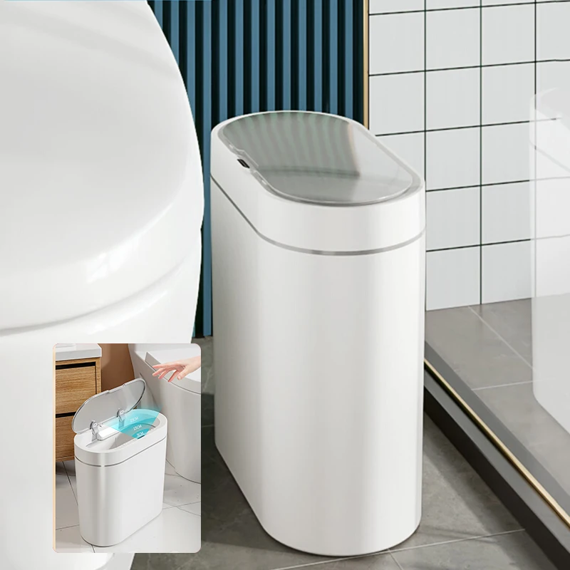 Smart Sensor Trash Bin Kitchen Home Automatic Trash Can cleaning tools Household Toilet Waterproof poubelle Garbage Bin With Lid