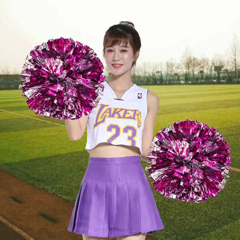 

4 Pieces Cheerleadering Pom Poms Competition Pompoms Children Adults
