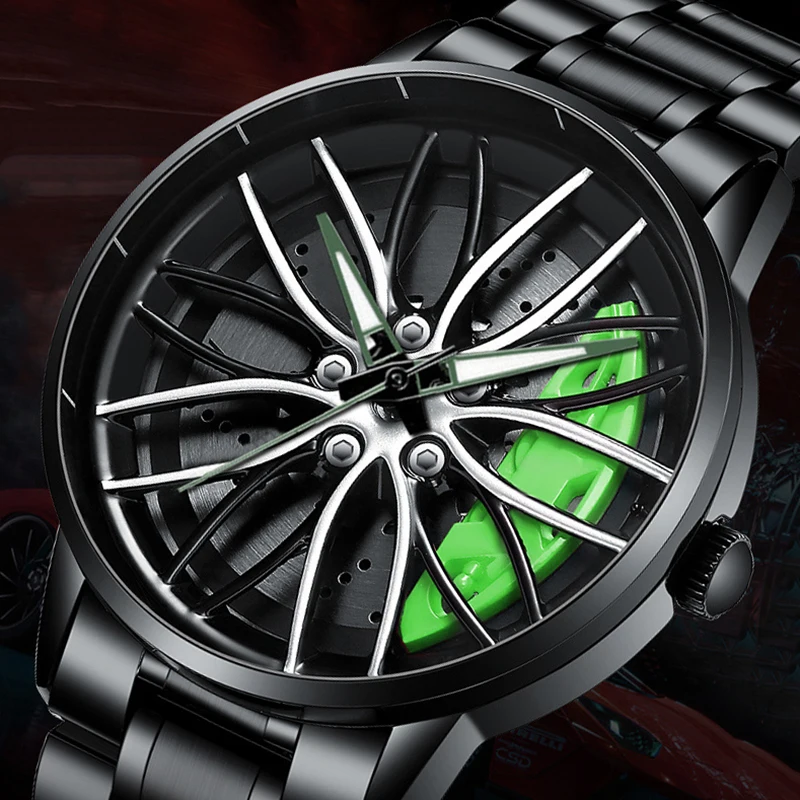 Часы мужские вращающиеся на колесах 2024 г.