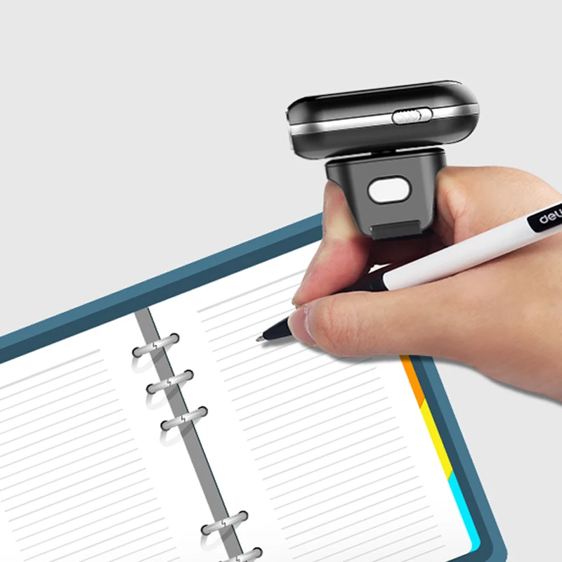 Портативный Android Bluetooth 1D 2D QR мини-карманный сканер штрих-кода кольцо носимый