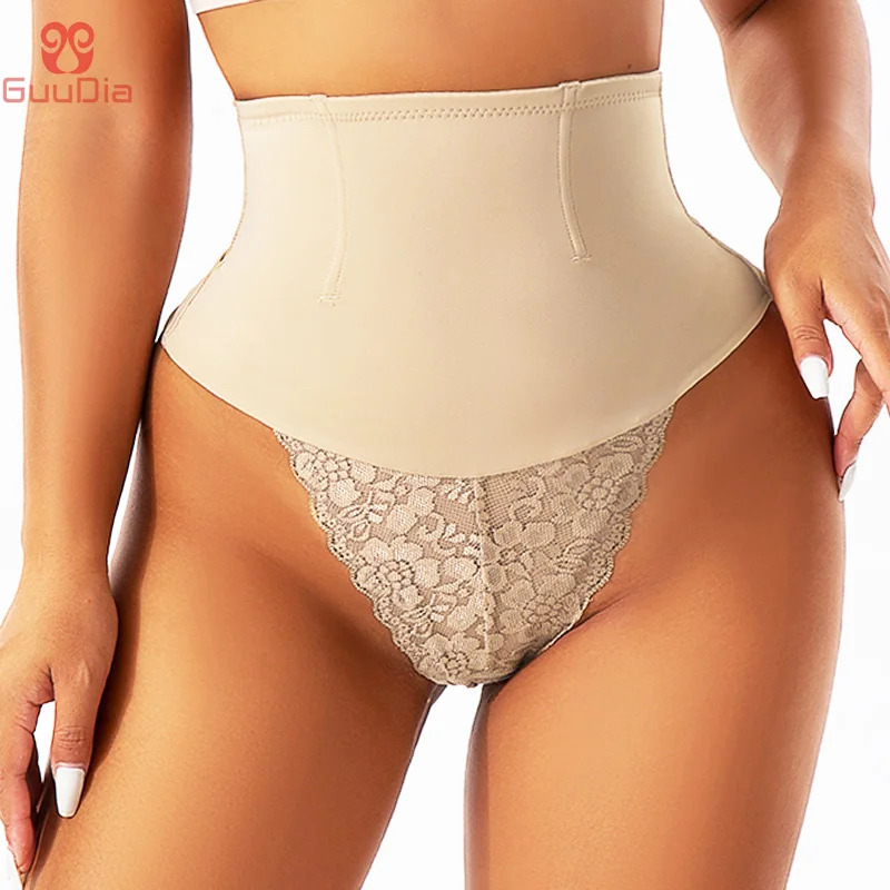 GUUDIA кружевные стринги для поясничной кости дышащие эластичные контроля живота