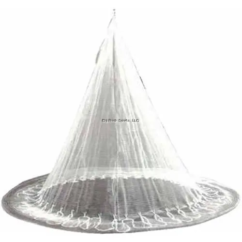 

BP100L Super Spreader Pocket Cast Net 12 'x 1/2 "Mesh, Clear,1 lb wts