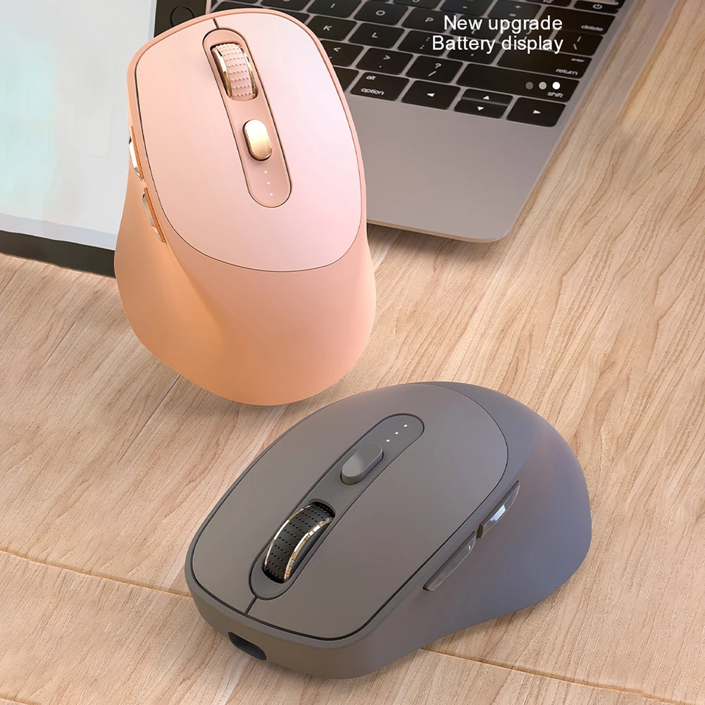 Беспроводная компьютерная мышь, 2,4 ГГц, Bluetooth 5,0, 4000dpi, Type-C