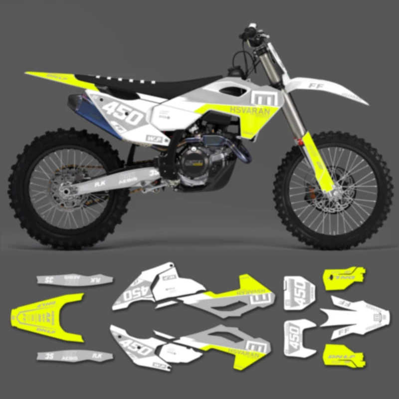 

Наклейки с индивидуальной графикой Powerzone для Husqvarna TE FE 150 200 250 300 350 400 450 2024 2025 2026 TC FC 2023 2024 2025