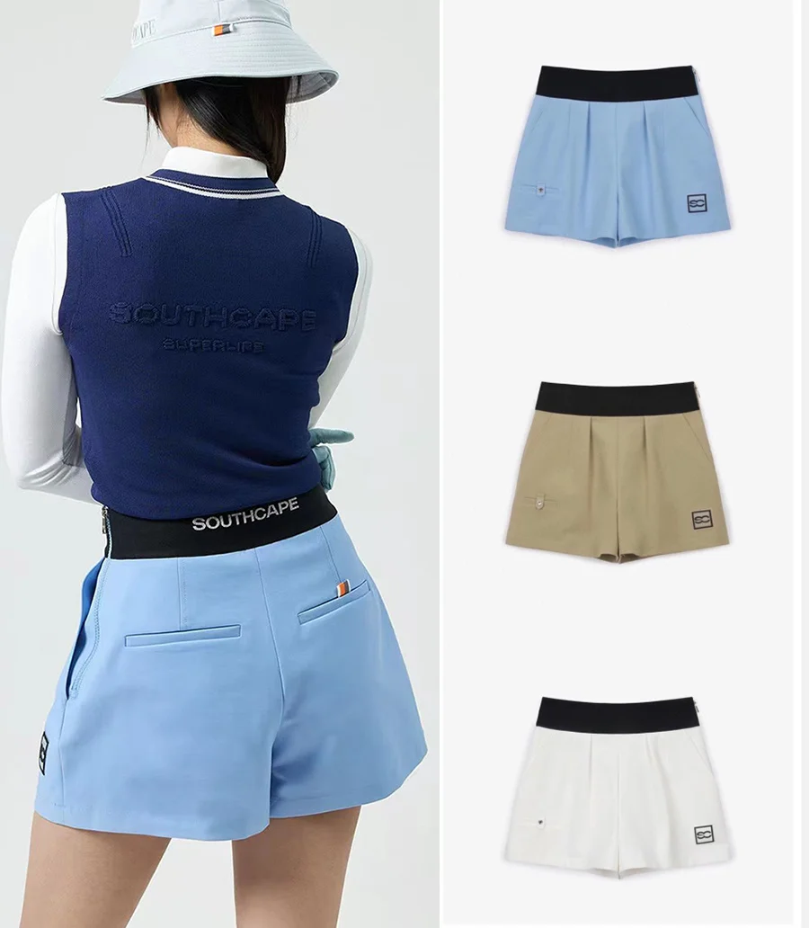 

Ladies Golf Shorts Elastic Waist Design Short Pants 2023 Summer Women Loose Fit Style Sports Shorts SC016 May 26th shipment