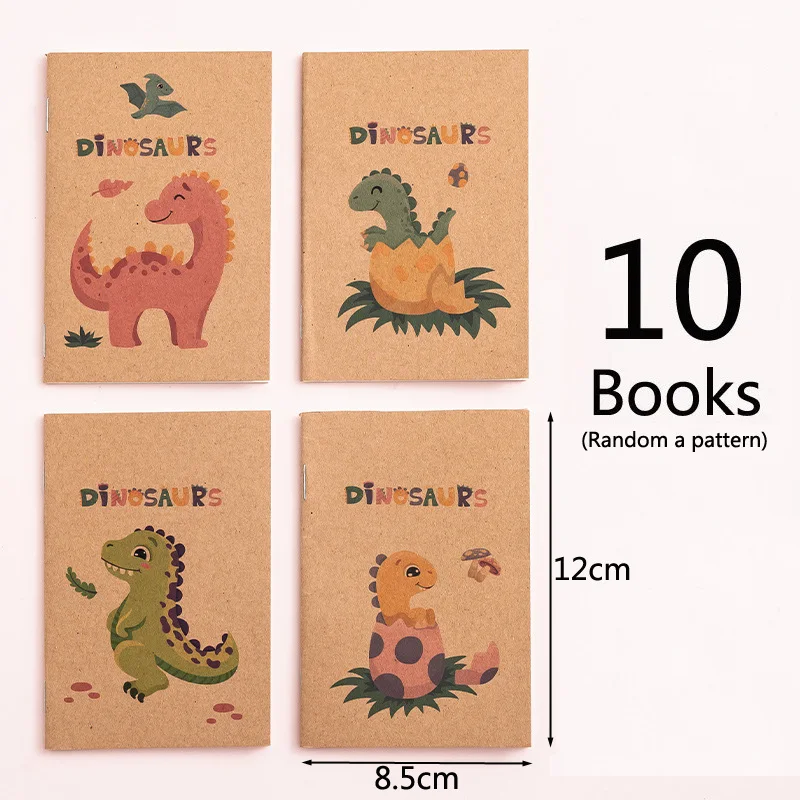 

10 шт. мини-блокнотов из крафт-бумаги в ретро-стиле с космическим принтом