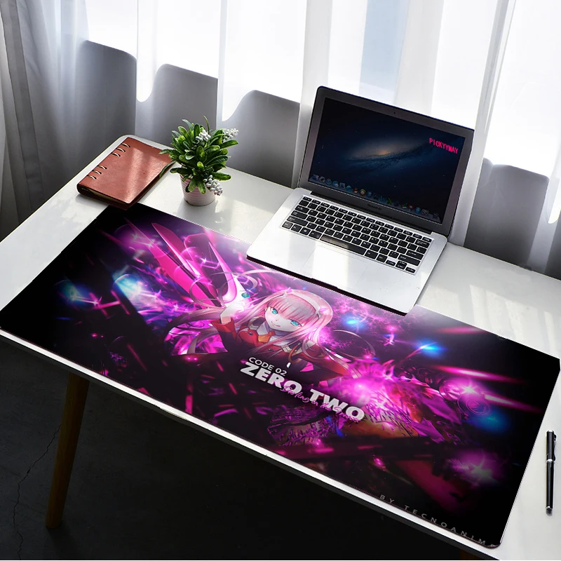 

Zero Two Darling In The Franx 400X800MM Mouse Pad Large Waterproof Mousepad Gaming Accessoroes Laptop Gamer Keyboard Desk Mat