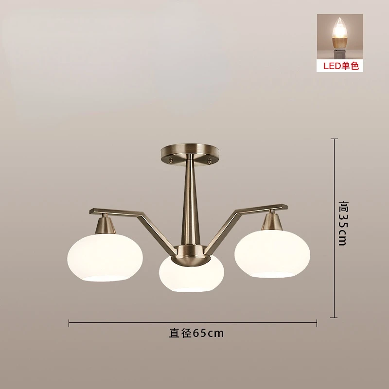 Современная никелевая металлическая светодиодная люстра | Подвесные