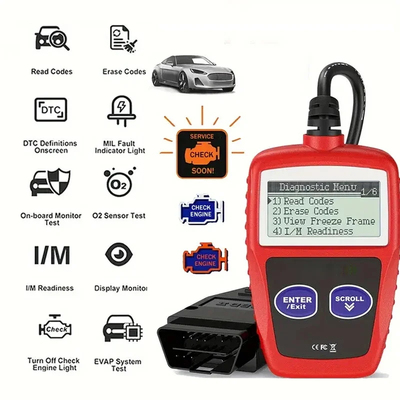 1 шт. диагностический прибор Obd2 для диагностики ошибок автомобиля