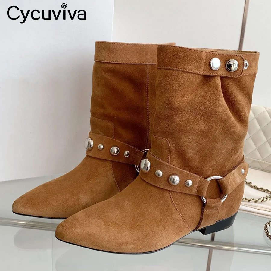 Дизайнерские брендовые замшевые кожаные короткие сапоги женские ботильоны с