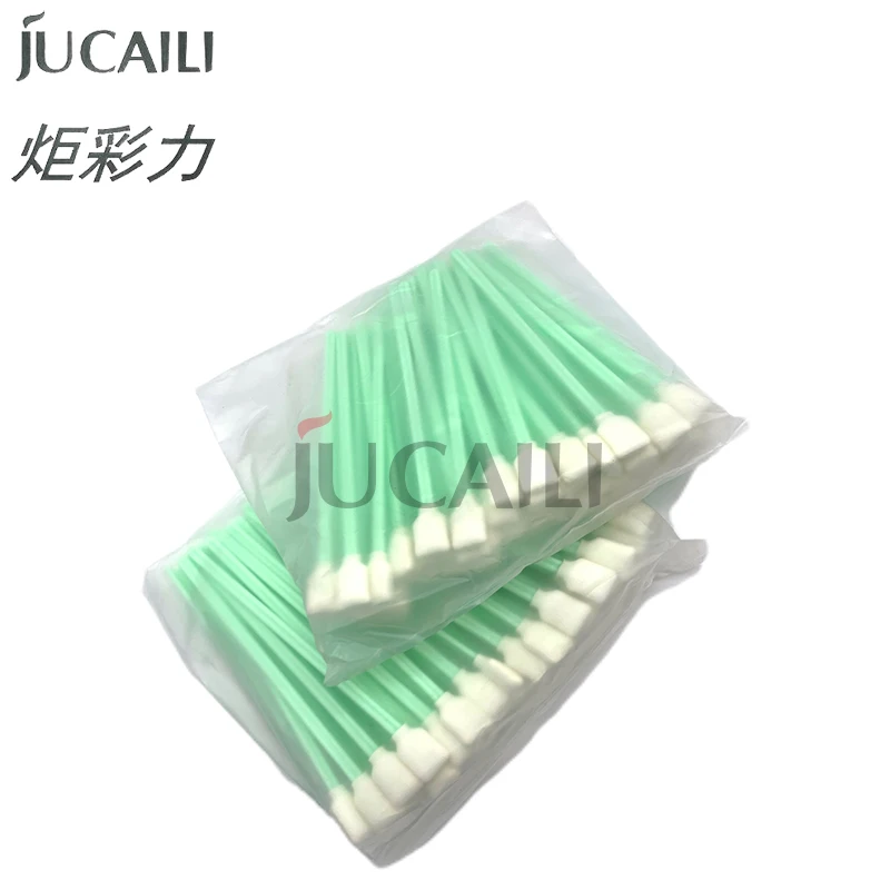 

Jucaili 200pcs/lot Cleaning swab dx4 dx5 dx6 dx7 head Mimaki Mutoh printer eco solvent ink brush 13cm
