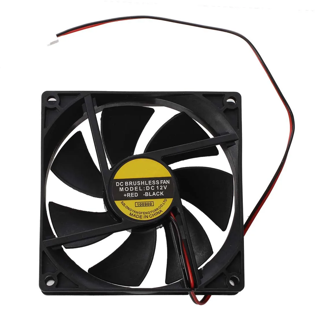 

Black Plastic Square 9025 90 x 90 x 25mm DC 12V 0.25A Cooler