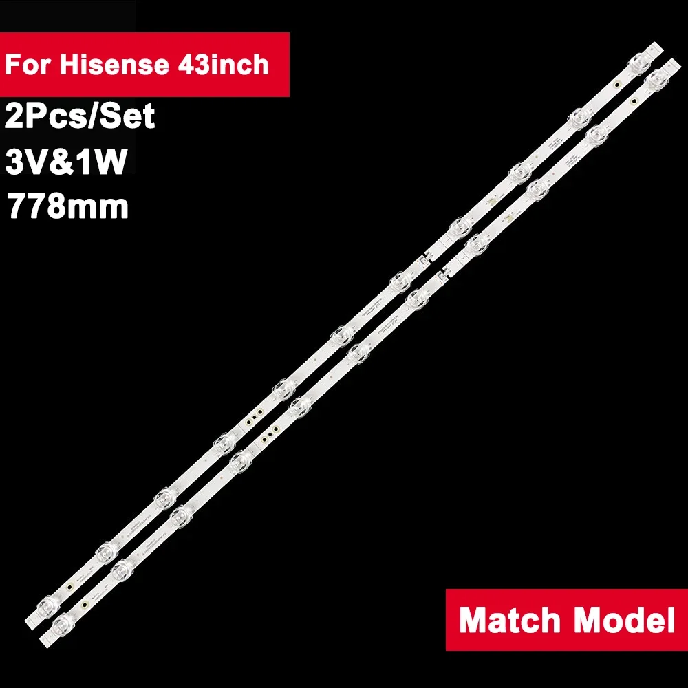 2 шт./комплект лента для подсветки Hisense 11led HD425X1U71 светодиодный 43A7100F HZ43E3D 43A52E 43V3F 43A59