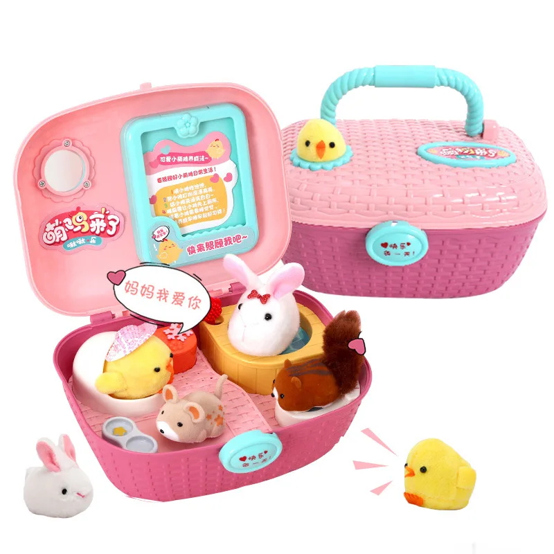 

Хомяк, белка, Цыпленок, игрушечный домик, милый домашний питомец, детский игровой домик, Рождественский подарок на день рождения