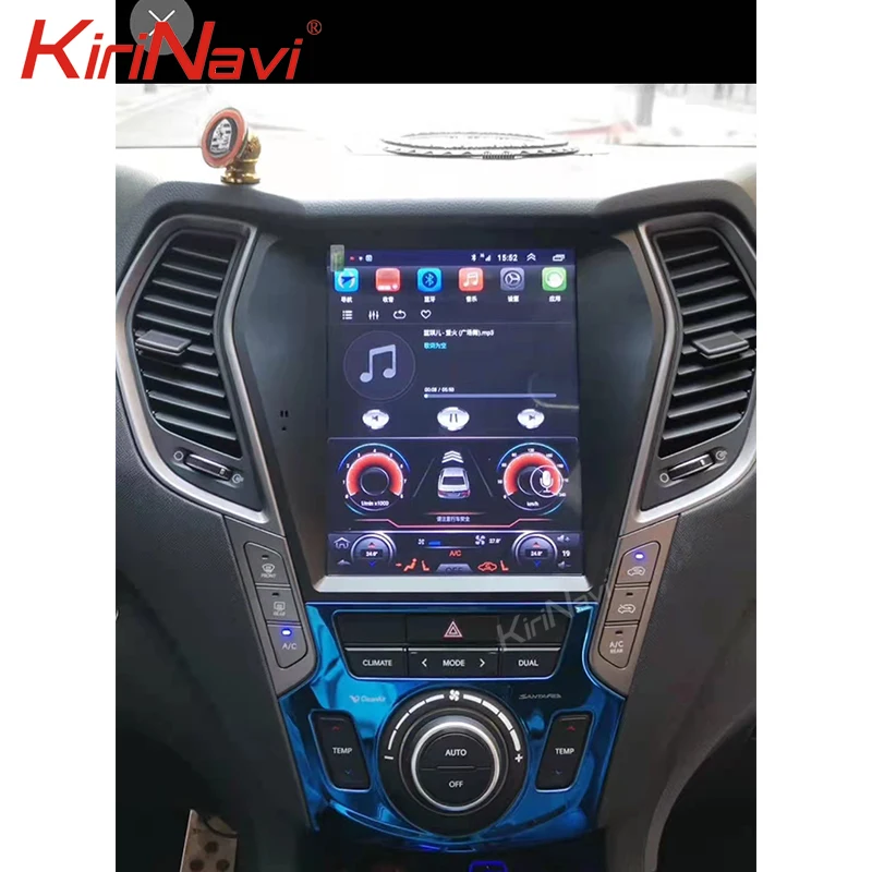 Вертикальный экран KiriNavi Android 11 для Hyundai IX45 Santa Fe 2013-2018 автомобильный Dvd