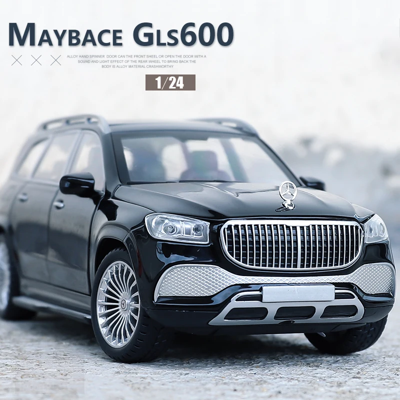 

1/24 Benz GLS600 SUV Model Die Casting Alloy Car and Toy Metal SUV Car Model Simulate Kids Gift Toy Collection Ornament Crafts
