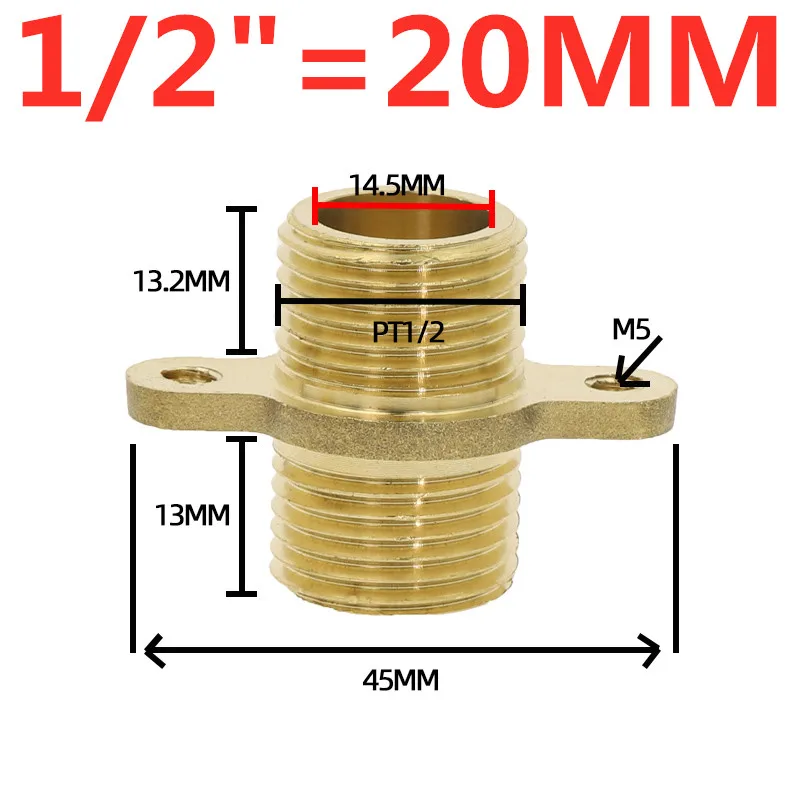 

Латунный штуцер, быстросъемный адаптер для сосков 1/2 дюйма 3/4 дюйма 1 дюйм, наружная резьба BSP, коннектор для воды, масла и газа с фиксированным кронштейном с установкой