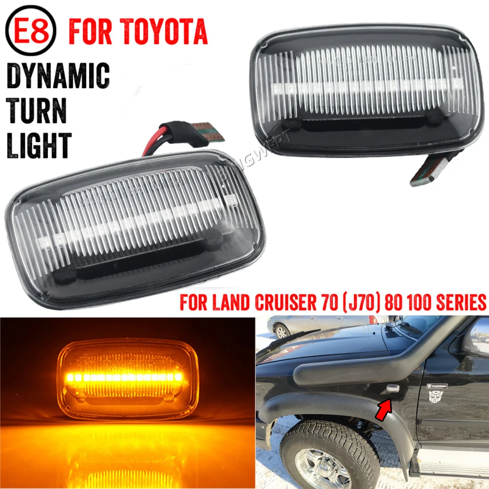 

2 шт., Световой указатель поворота для Land Cruiser 80 серии 1990-1997 Land Cruiser 100 серии 1998-2007