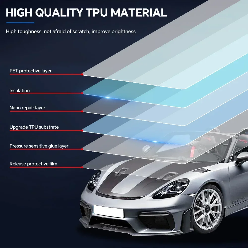 PPF для Porsche 718 Spyder Cayman GT4 GT4RS 2019-2023 защитная пленка предварительно вырезанной краски