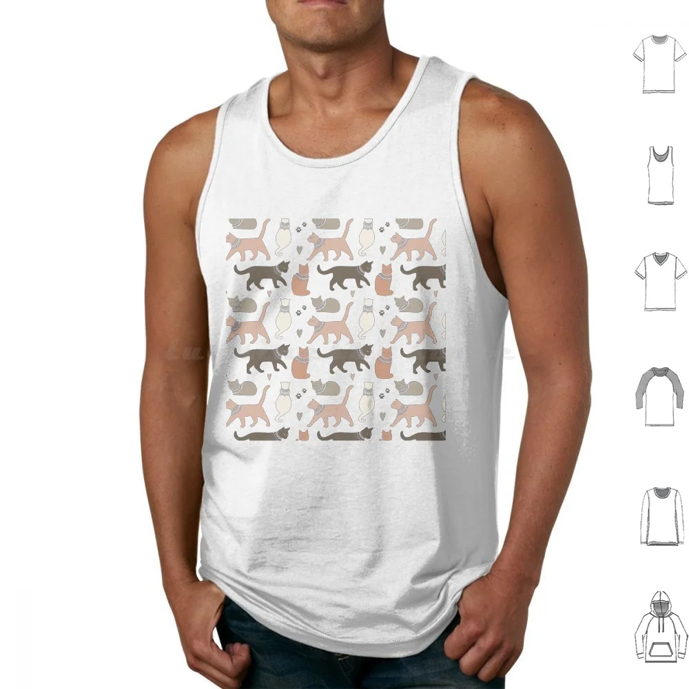 

Happy Cat Day Cat Pate-Cat Lover Tank Tops Vest Sleeveless Cat Cat Pate Black Cat Cat Lover Cats Kitty Kitty Pate Cat