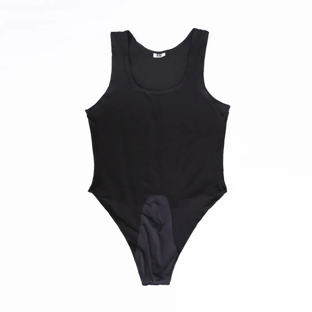 

Men Sexy One Piece Leotard Tight Stretchy Yoga Underwear Silky Corset Stylish