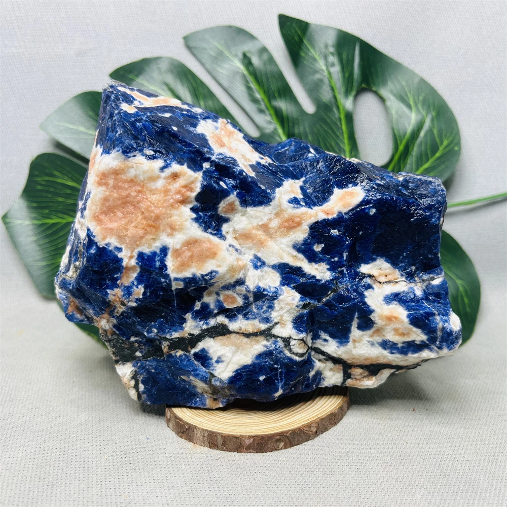 

Natural Rock Blue Sodalite Sunstone Original Mineral Specimen Home Room Decoration Spiritual Prayer Sorcery Altar Stone Healing