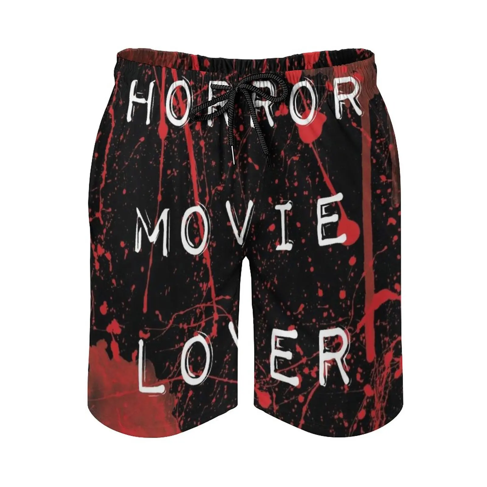 

Horror Movie Lover Surfing Beach Shorts Men'S Boardshorts Patchwork Surf Swim Short Pants Horror Movies Horror Beach Shorts