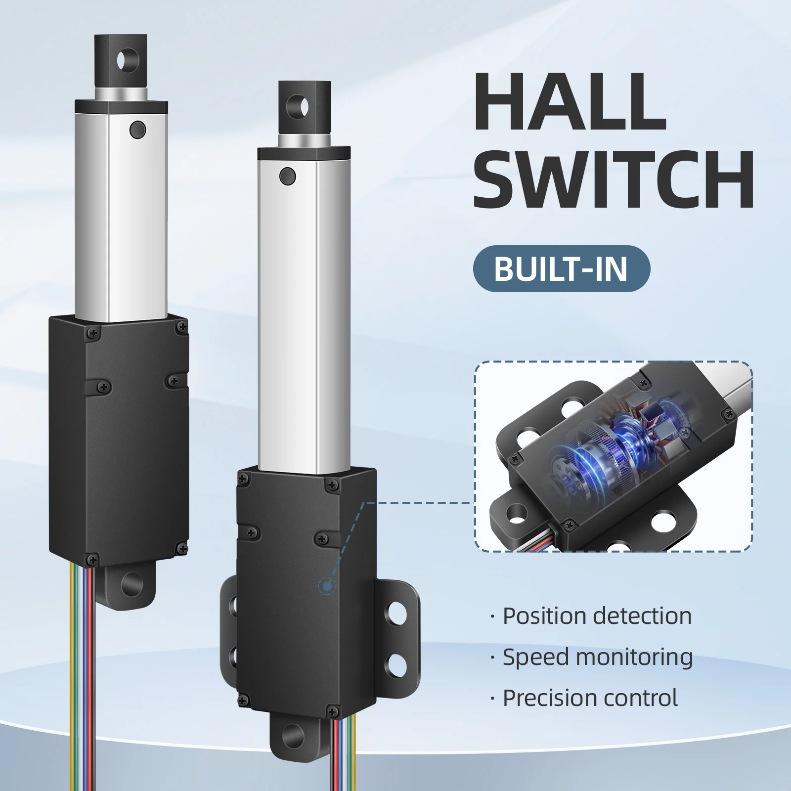 

Мини телескопический линейный привод 6В/12В/24В