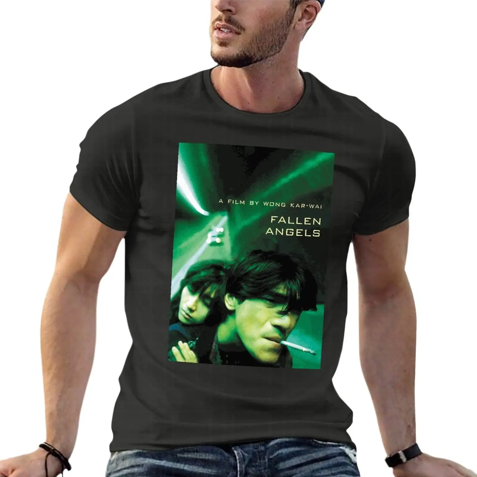 

Fallen Angels Wong Kar Wai Poster Oversize T Shirt Funny Men Clothing 100% Cotton Streetwear Large Size Tops Tee