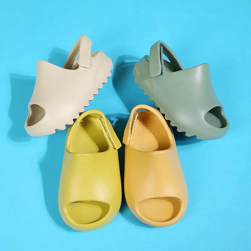 Summer Children's Coconut Slippers Women's Thick Soled Indoor Non Slip Bag Heel Baby Cool Slippers