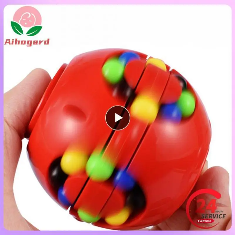 

1~10PCS Rotating Beans Fingertip Toys Kids Adults Stress Relief Spin Bead Puzzles Children Education Intelligence Game