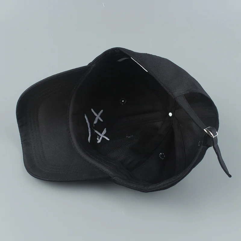 Summer Dad Hat Embroidery 100% Cotton Baseball Cap Sad face White Black Hat Golf Cap Hip Hop Snapback Women Men