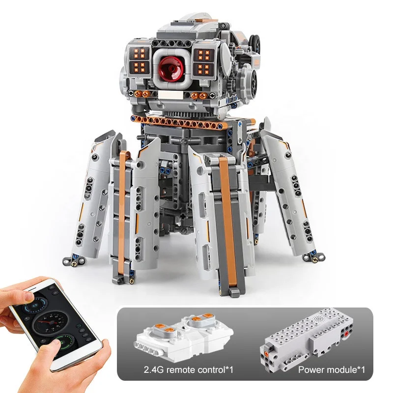 

IQOEM Educational Toys Building Kits For Kids APP Programming Intelligent Robot Blocks Bricks Boys Christmas Gifts RC robot toy