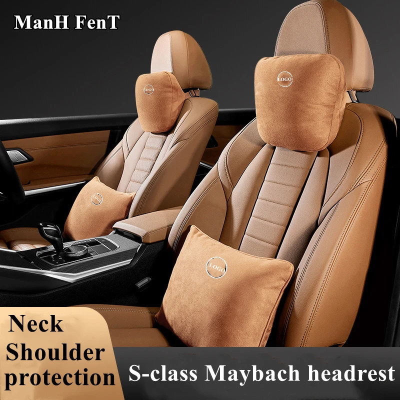 

For Mercedes Benz Car Pillow Neck Rest Cushion Waist Headrest Support Seat Maybach A B C E S Class CLA CLB CLE GLA GLB GLC GLE