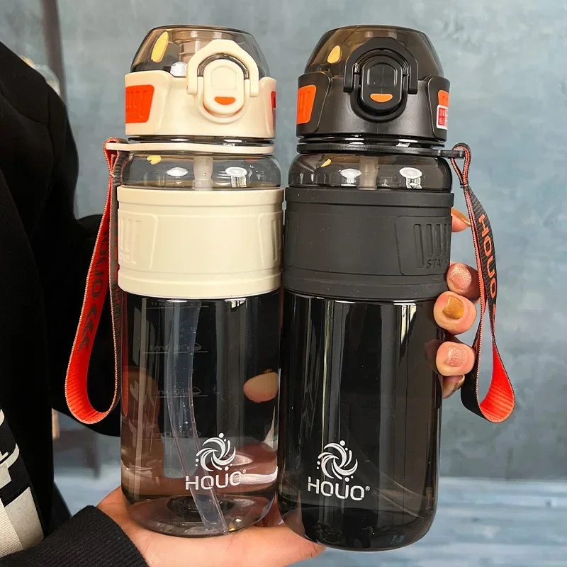 Фото 1000 мл/750 мл портативная спортивная бутылка для воды прочный тренажерный зал фитнес открытый спорт скалолазание езда на велосипеде бутылка для питья №1