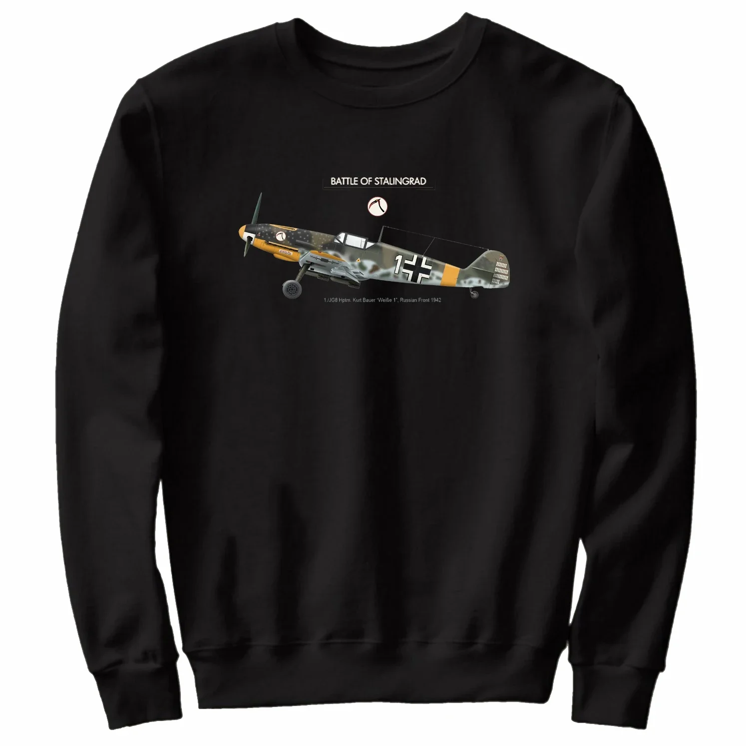 Battle of Stalingrad Luftwaffe JG8 Bf-109 Fighter пуловер с капюшоном удобные хлопковые мужские