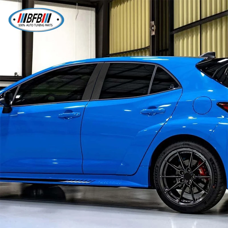 Автомобильные аксессуары настоящая сухая стойка из углеродного волокна оконная