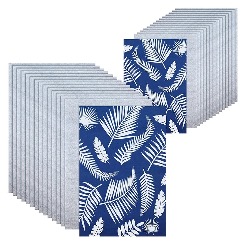 

48 Sheets Sun Printing Paper Kit Blue Format Paper Kids Natural Printing Sun Paper