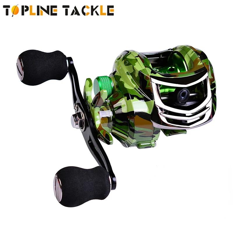 

Topline Tackle Saltwater Fishng Reel 18+1BB Baitcasting Reel 7.2:1 High Speed Spool Carretes Baitcasting Reel for Fishing Tools