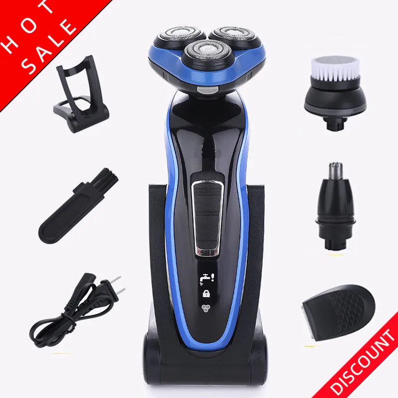 4d Three-head Floating Veneer Knife Mesh Men's Razor Washed Planing Beard Knife