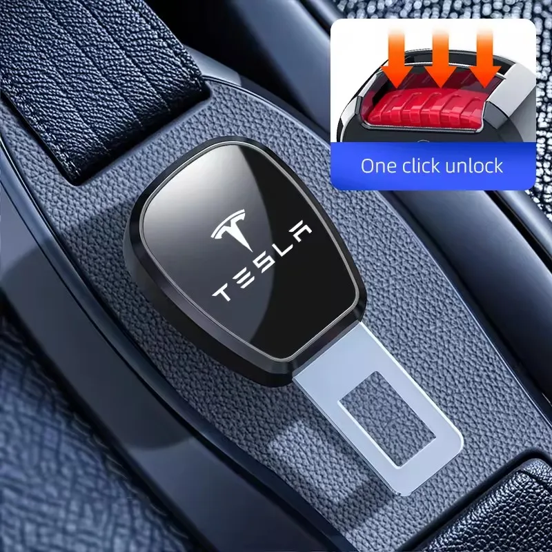 

Автомобильный зажим для ремня безопасности, удлинитель, замок ремня безопасности, пряжка, заглушка, автомобильные аксессуары для Tesla model 3 model X Y style Roadster