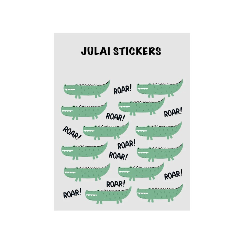 

Sticker Sheet - Roar ! / Journal Stickers, Planner Stickers, DIY Scrapbook Stickers, Calendar Stickers,Diary Stickers,