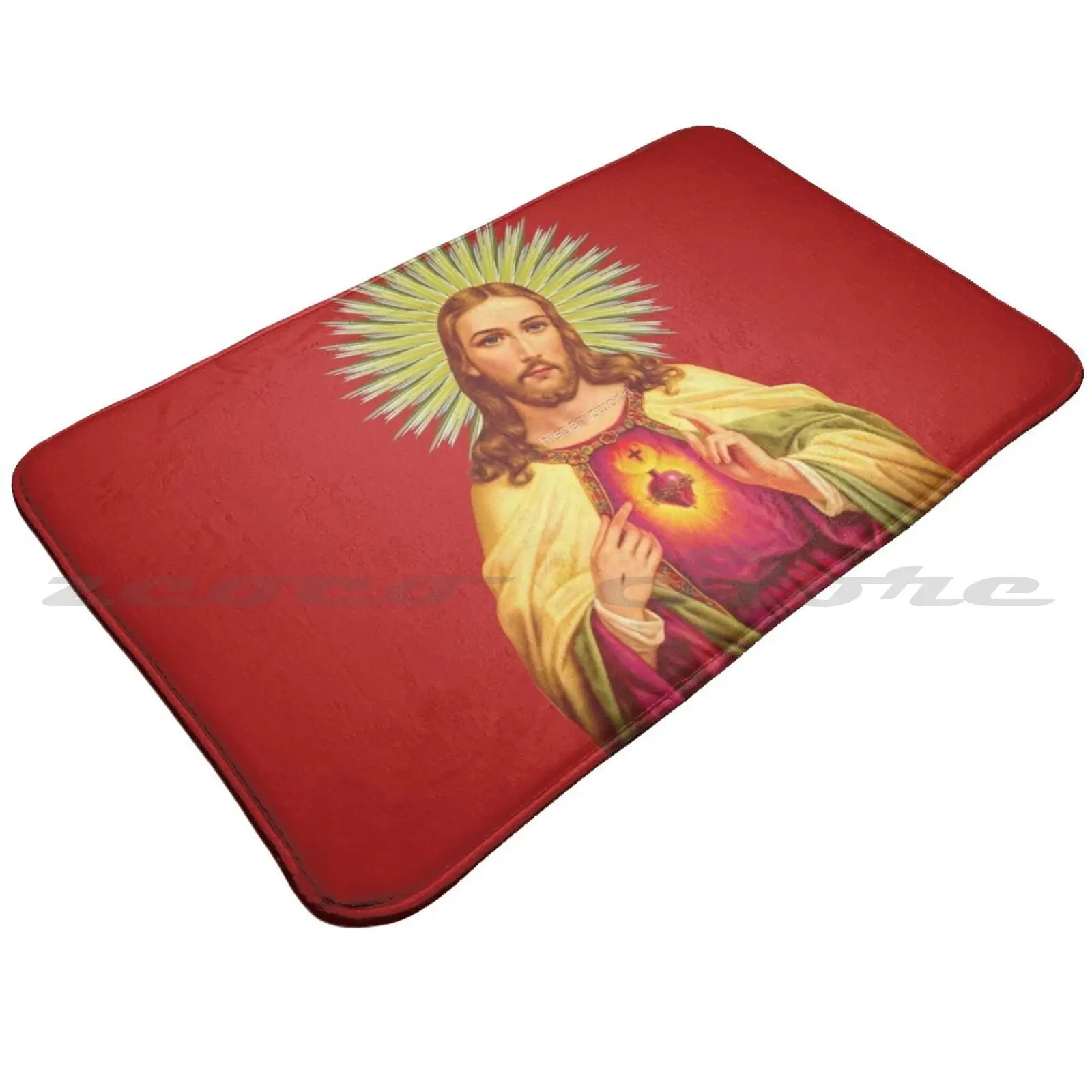 Мягкий Нескользящий Коврик с изображением Священного Сердца дневного света |