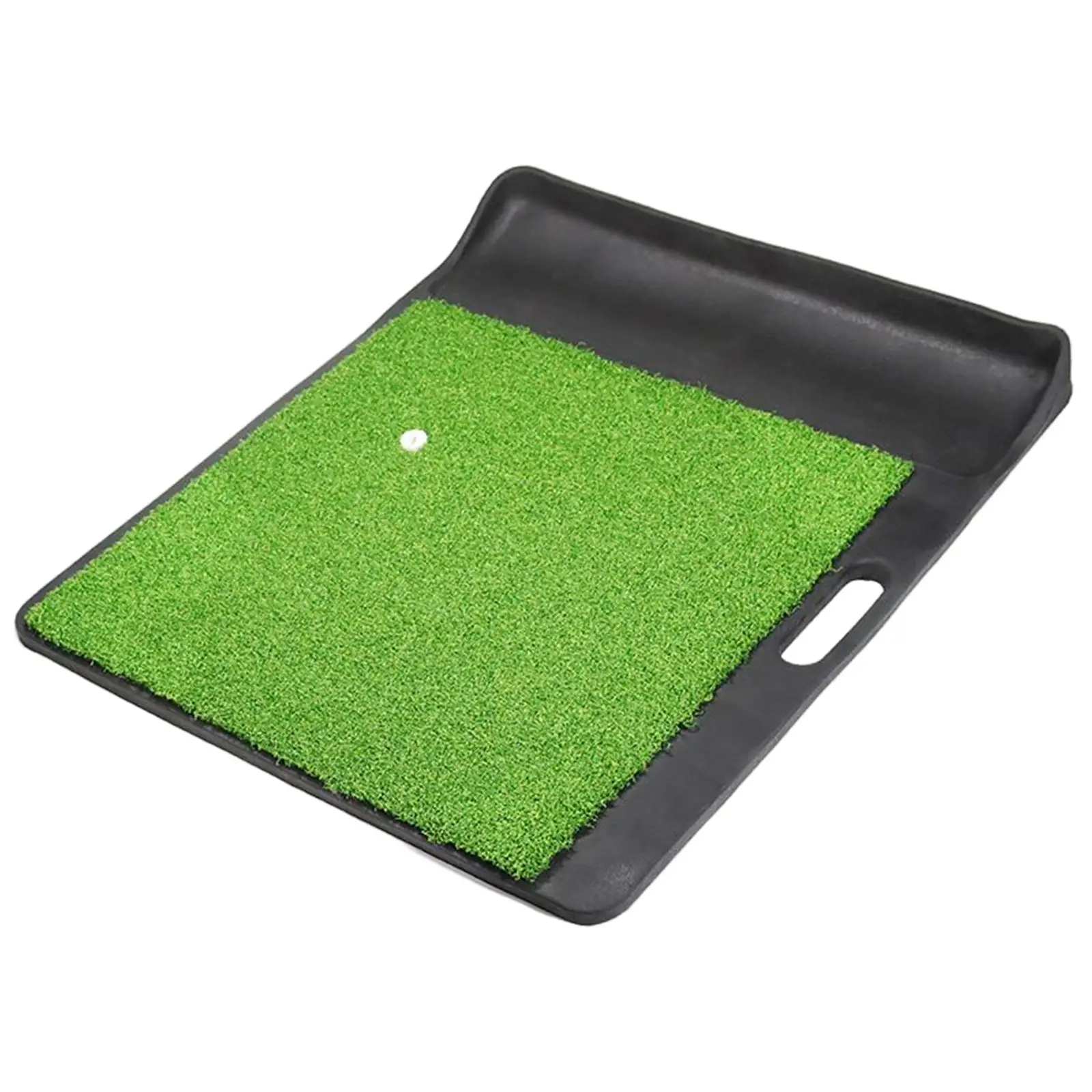 

Portable Golf Hitting Mat Realistic Fairway with Ball Tray Non Slip Golf Practice Training Pad Turf Mat for Indoor & Outdoor