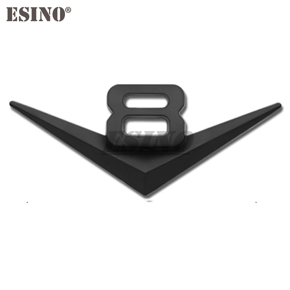 

3D V6 V8 узор автомобиля из металлического сплава, багажник, крыло, клейкий значок, эмблема смещения кузова задней двери для Volkswagen Touareg Phaeton