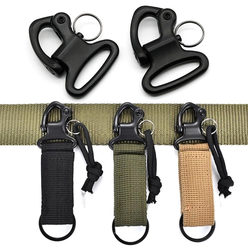 

1Pc Outdoor Backpack Strap Carabiner Camp Keychain Hanger Tactical Hook